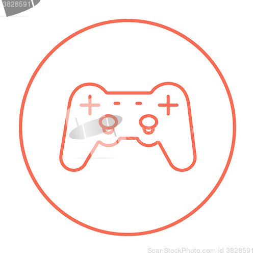 Image of Joystick line icon.