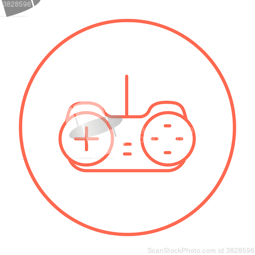 Image of Joystick line icon.