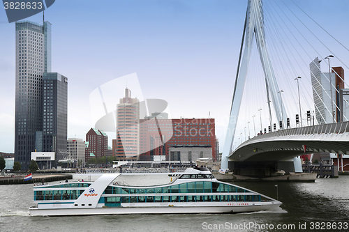 Image of ROTTERDAM, THE NETHERLANDS - 18 AUGUST: Rotterdam is a city mode