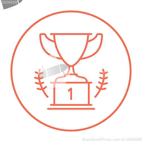 Image of Trophy line icon.