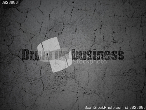 Image of Finance concept: Drum up business on grunge wall background