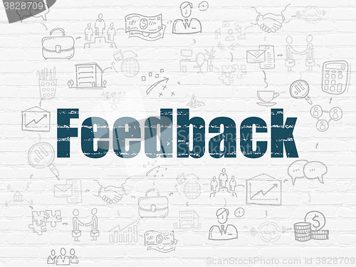 Image of Business concept: Feedback on wall background