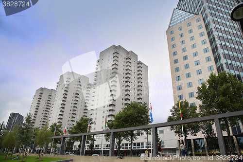 Image of ROTTERDAM, THE NETHERLANDS - 18 AUGUST: Rotterdam is a city mode