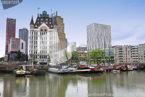 Image of ROTTERDAM, THE NETHERLANDS - 18 AUGUST: Rotterdam is a city mode