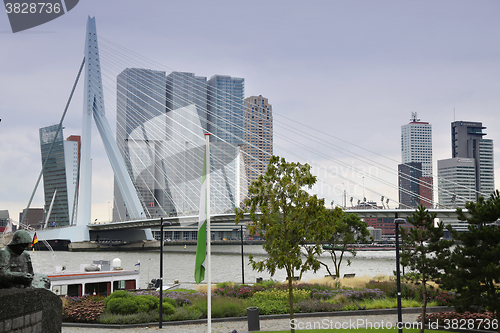 Image of ROTTERDAM, THE NETHERLANDS - 18 AUGUST: Rotterdam is a city mode