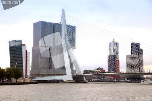 Image of ROTTERDAM, THE NETHERLANDS - 18 AUGUST: Rotterdam is a city mode