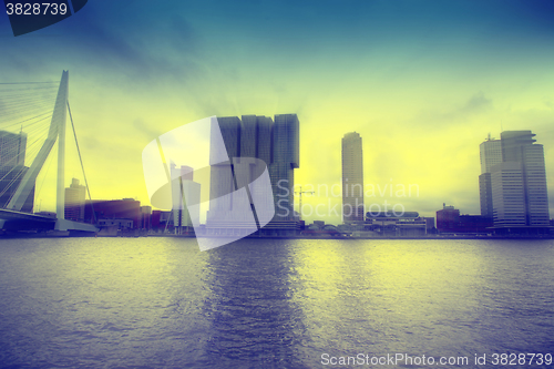 Image of skyline of Rotterdam, The Netherlands