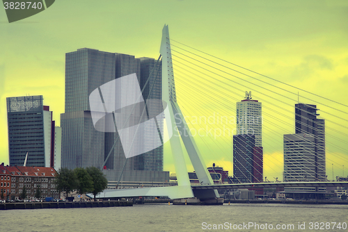 Image of ROTTERDAM, THE NETHERLANDS - 18 AUGUST: Rotterdam is a city mode