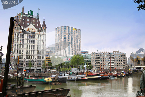 Image of ROTTERDAM, THE NETHERLANDS - 18 AUGUST: Rotterdam is a city mode