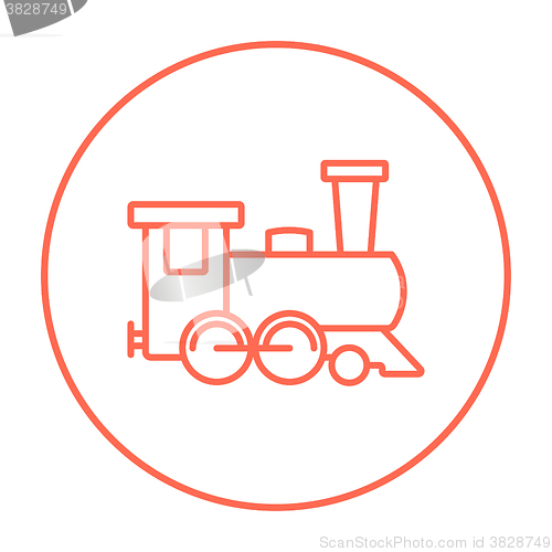 Image of Train line icon.