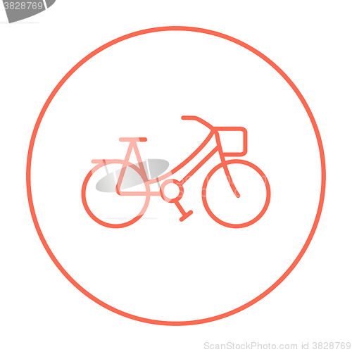 Image of Bicycle line icon.