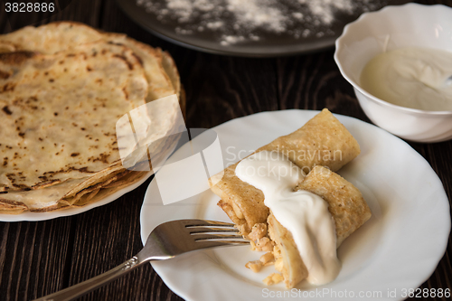 Image of Fried tasty pancakes 