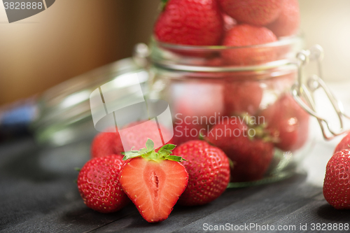 Image of Fresh ripe strawberry