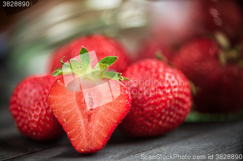 Image of Fresh ripe strawberry