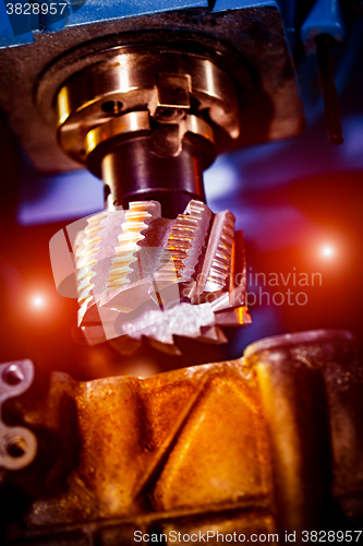 Image of Metalworking CNC milling machine.