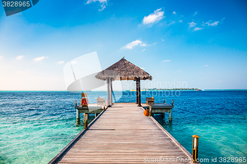 Image of Maldives, a place on the beach for weddings.