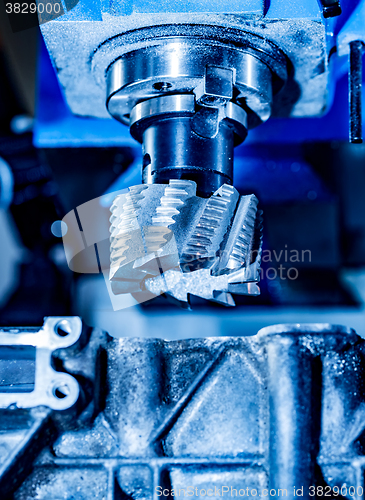 Image of Metalworking CNC milling machine.