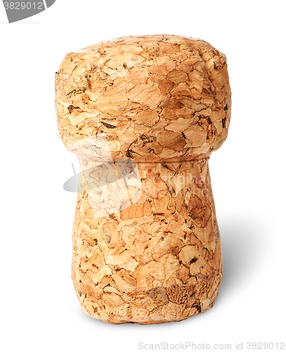 Image of Closeup of champagne cork vertically