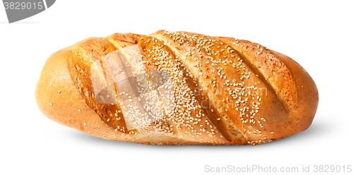 Image of White long loaf with sesame seeds