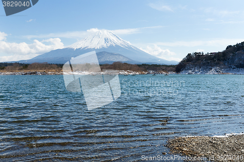 Image of Lake Shoji and mountain fuji