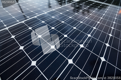 Image of Solar power panel close up