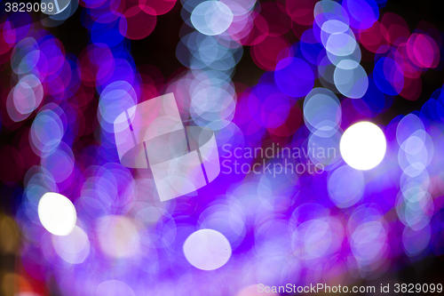 Image of Abstract background design with defocused night city illuminatio