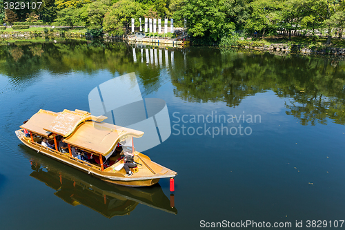 Image of Tourist boat in the river