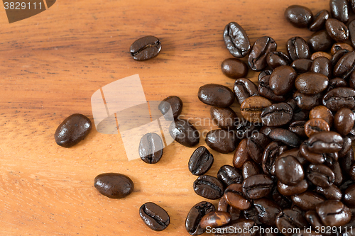 Image of Coffee bean on table