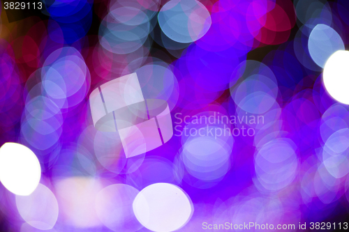 Image of Night urban bokeh abstract background