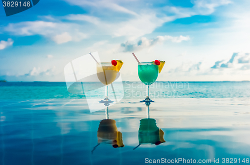 Image of Cocktail near the swimming pool