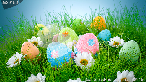 Image of Decorated easter eggs