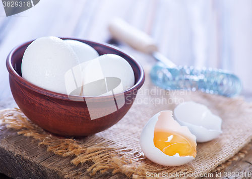 Image of raw eggs