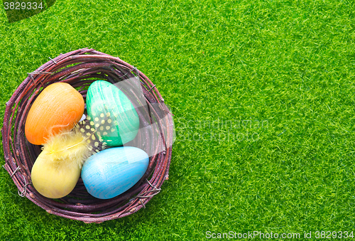 Image of decorative painted Easter eggs