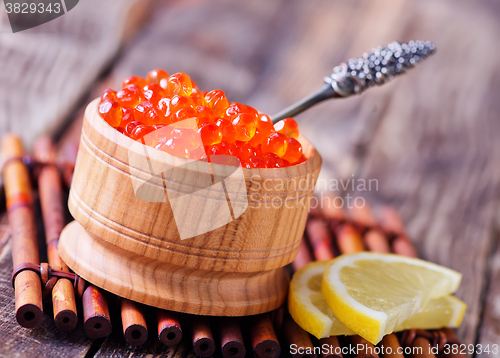 Image of salmon caviar