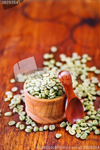 Image of green coffee beans
