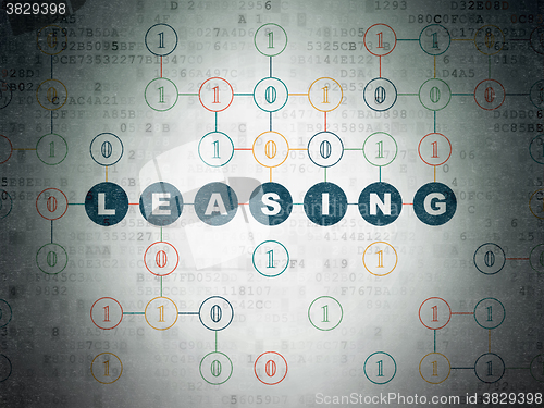 Image of Business concept: Leasing on Digital Paper background
