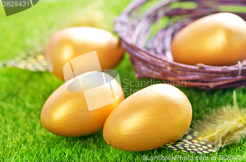 Image of decorative painted Easter eggs