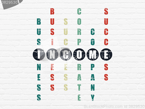 Image of Finance concept: Income in Crossword Puzzle