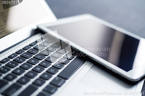 Image of Laptop and tablet