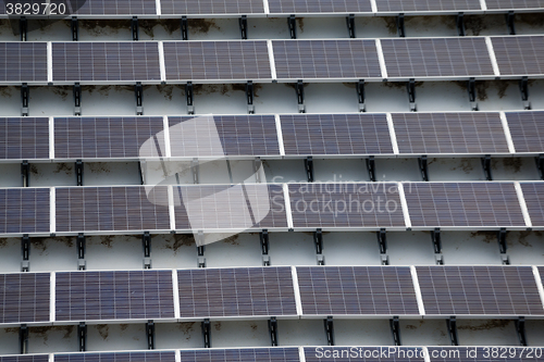 Image of Solar power energy on roof top