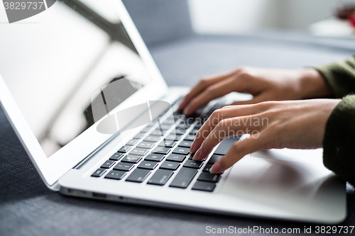 Image of Woman using a laptop