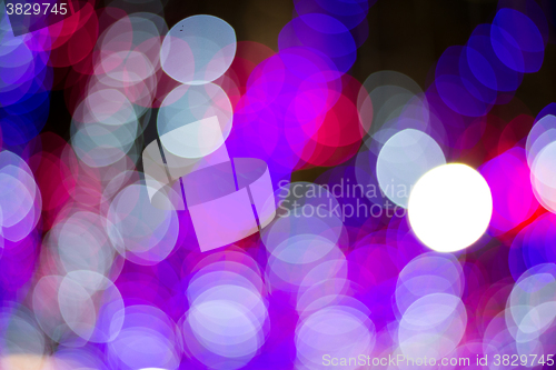 Image of Night city lights blur