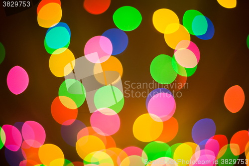 Image of Abstract circular bokeh background 