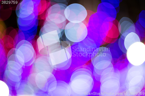 Image of Defocused background of abstract colorful lights