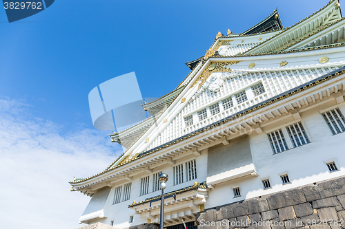 Image of Traditional Osaka castle in Japan 