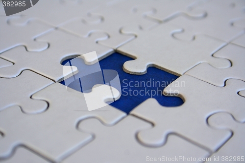 Image of Final blue jigsaw piece