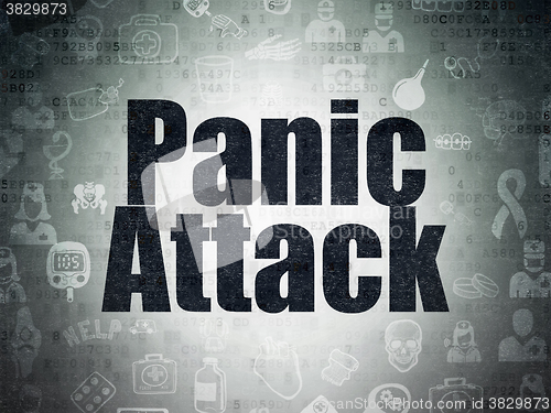 Image of Medicine concept: Panic Attack on Digital Paper background