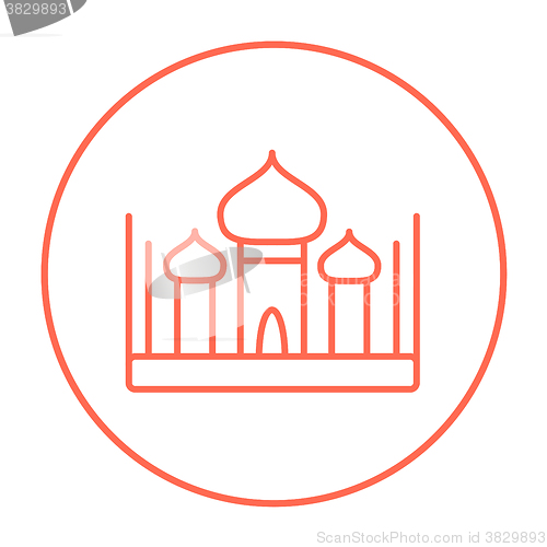 Image of Mosque line icon.