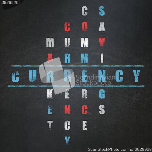 Image of Banking concept: Currency in Crossword Puzzle