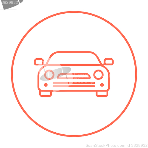 Image of Car line icon.